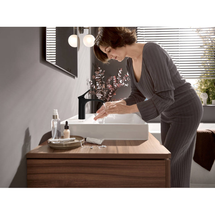 Matte Black Brass Single Hole Modern Faucet