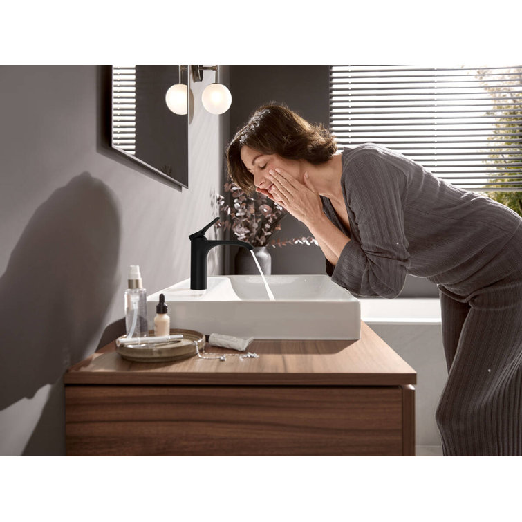 Matte Black Brass Single Hole Modern Faucet