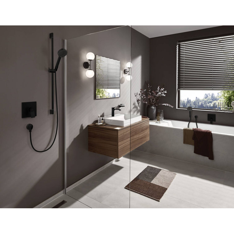 Matte Black Brass Single Hole Modern Faucet