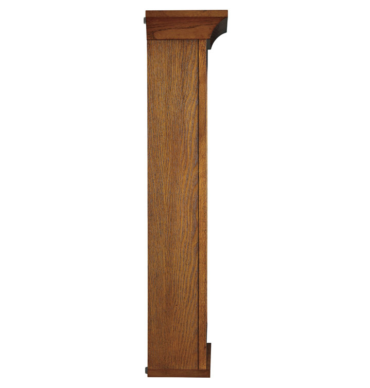 Oak Yorkshire Brass Accented Westminster Chime Wall Clock