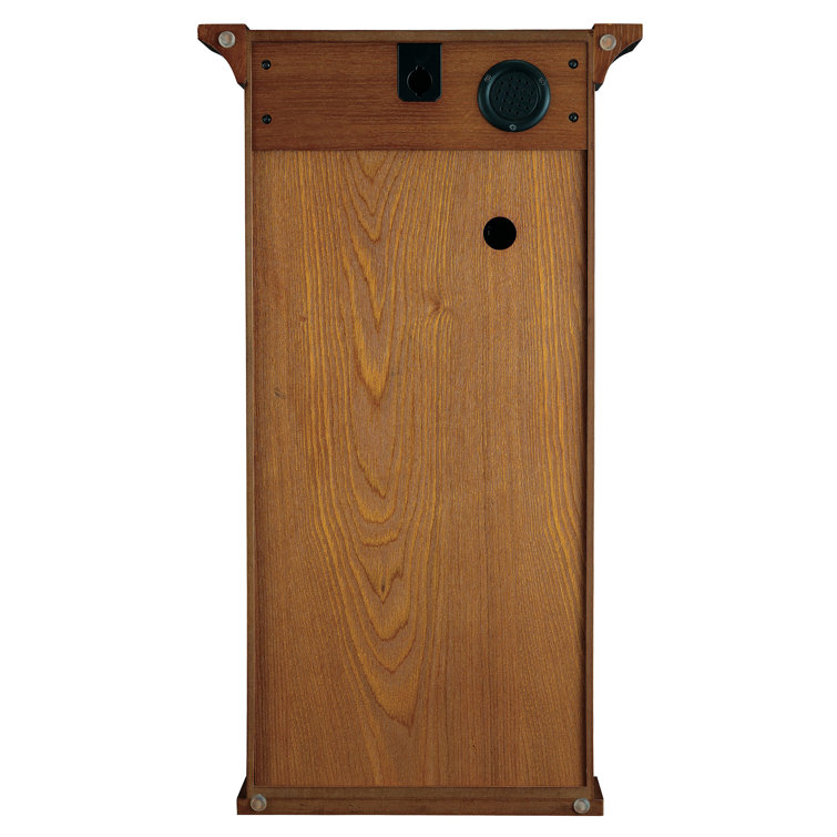 Oak Yorkshire Brass Accented Westminster Chime Wall Clock