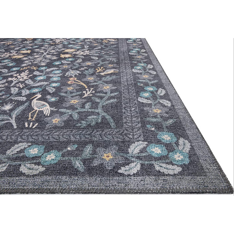 Maison Nightingale Black Wool-Blend 2'6" x 12' Runner Rug