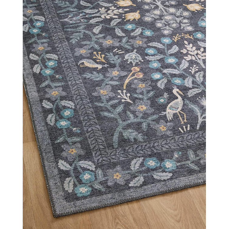 Maison Nightingale Black Wool-Blend 2'6" x 12' Runner Rug