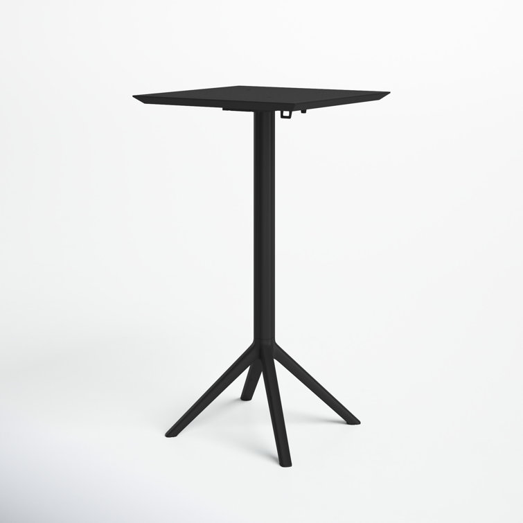 Farrah 23.6'' Plastic / Acrylic Fliptop Outdoor Bar Table