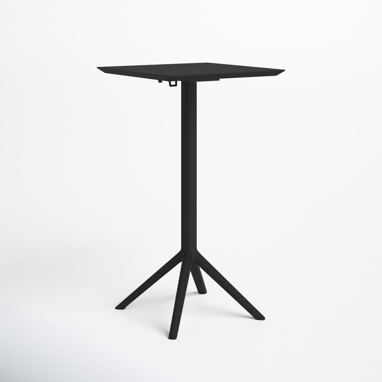 Farrah 23.6'' Plastic / Acrylic Fliptop Outdoor Bar Table