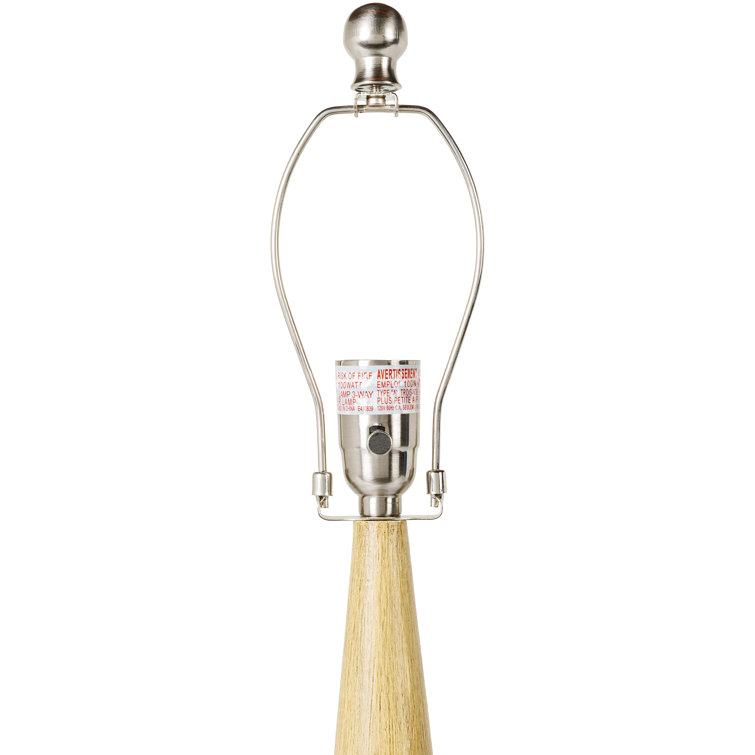 Cream and Bronze Ceramic Table Lamp with Linen Shade