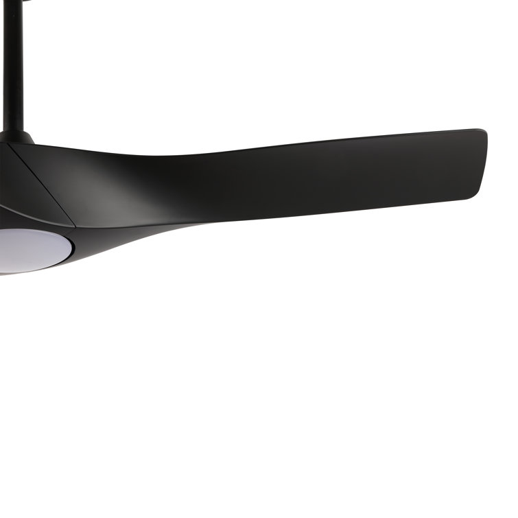 52'' Black Indoor Ceiling Fan with LED Light and Remote