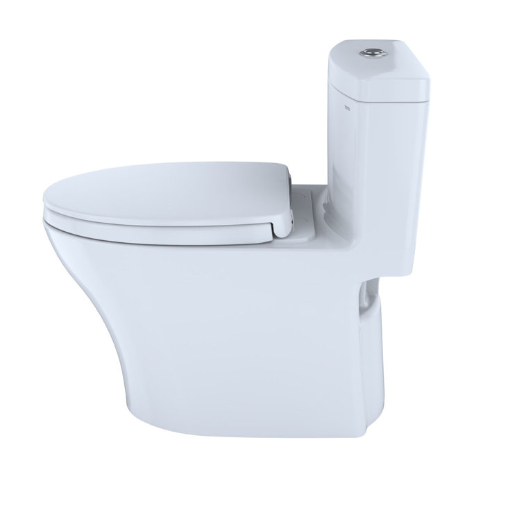 Elongated Bone Vitreous China Dual-Flush High-Efficiency Toilet