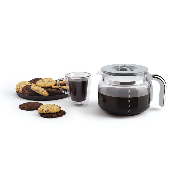 Stainless Steel Retro 10-Cup Drip Coffee Machine