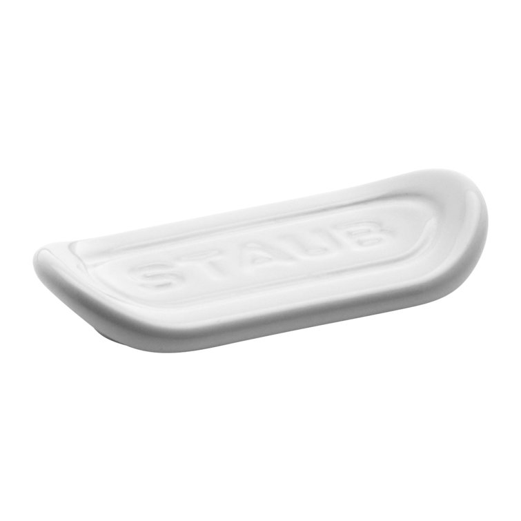 White Ceramic Spoon Rest Set of 4