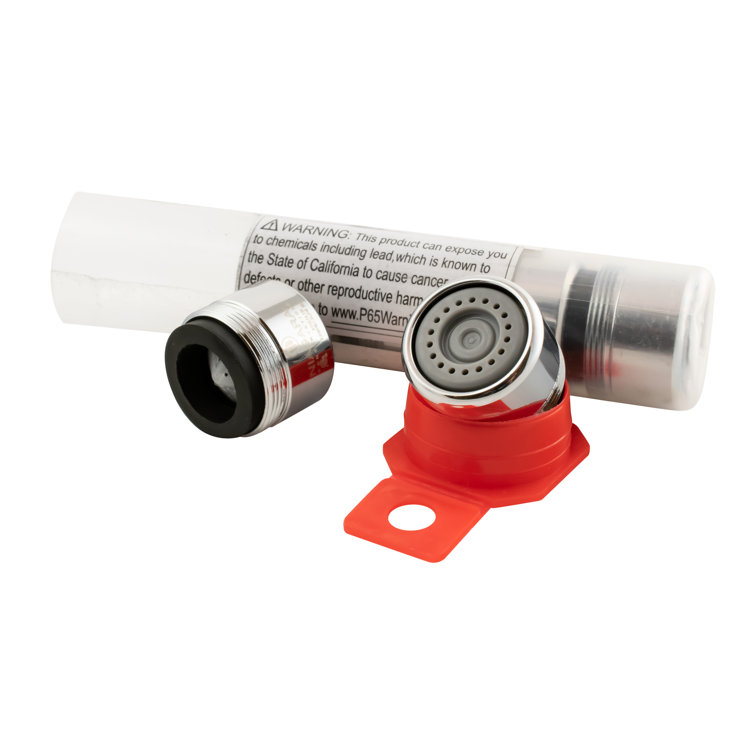 Chrome Dual Thread Needle Spray Faucet Aerator, 6-Pack
