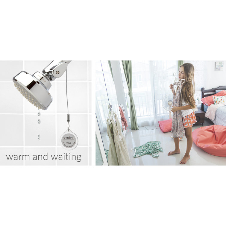 Pulse Chrome Multifunction Wall Mounted Shower Head