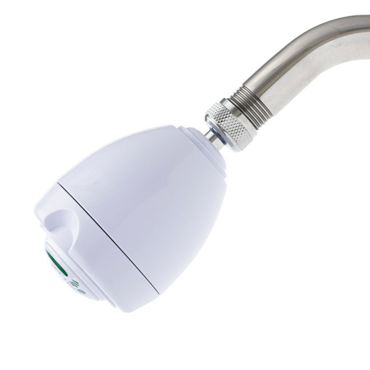 White Polycarbonate Small Round Fixed Shower Head