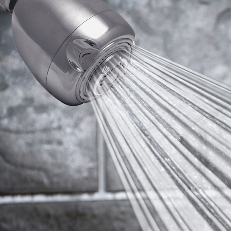 Niagara Conservation N2920CH Earth Spa 3-Spray with 2 GPM 2.7-in. Wall Mount Adjustable Fixed Shower Head in Chrome, 1-Pack | Bathroom Shower Head Sprayer with Pressure Compensation Technology
