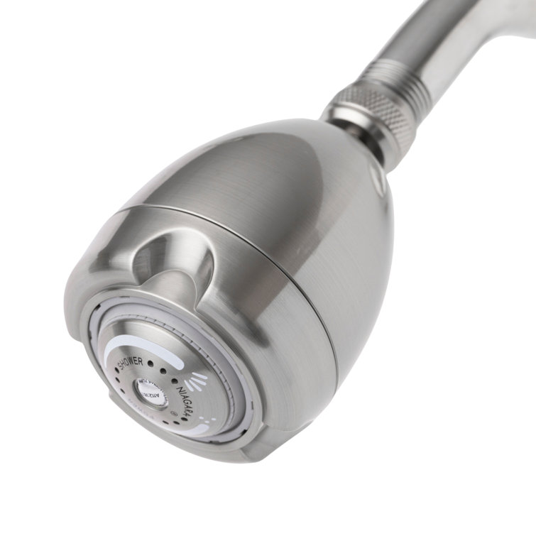 Brushed Nickel Adjustable Wall Mounted Shower Head