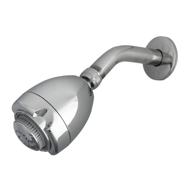 Niagara Conservation N2920CH Earth Spa 3-Spray with 2 GPM 2.7-in. Wall Mount Adjustable Fixed Shower Head in Chrome, 1-Pack | Bathroom Shower Head Sprayer with Pressure Compensation Technology