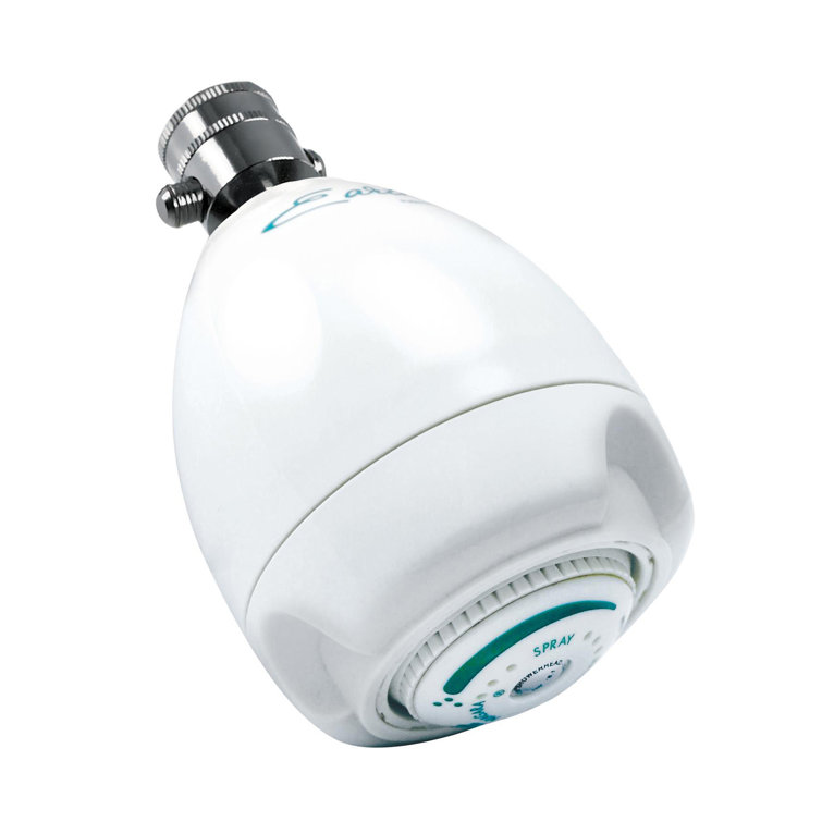 Earth Spa White Matte Adjustable Wall Mounted Shower Head