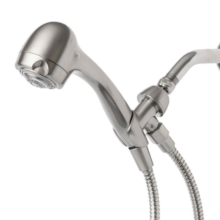 Earth Spa Brushed Nickel Handheld Shower Head with Stainless Steel Hose
