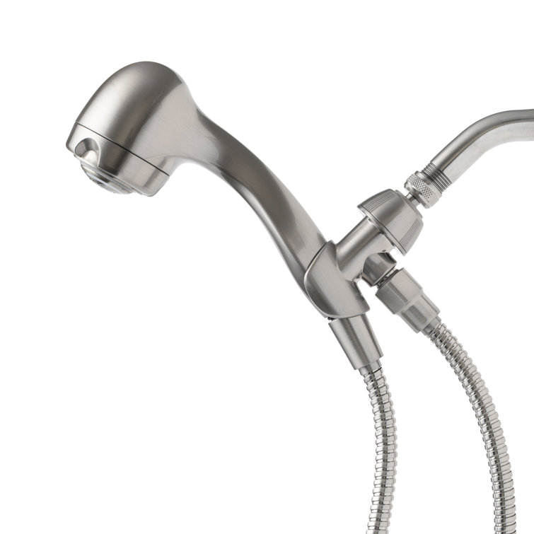 Earth Spa Brushed Nickel Handheld Shower Head with Stainless Steel Hose
