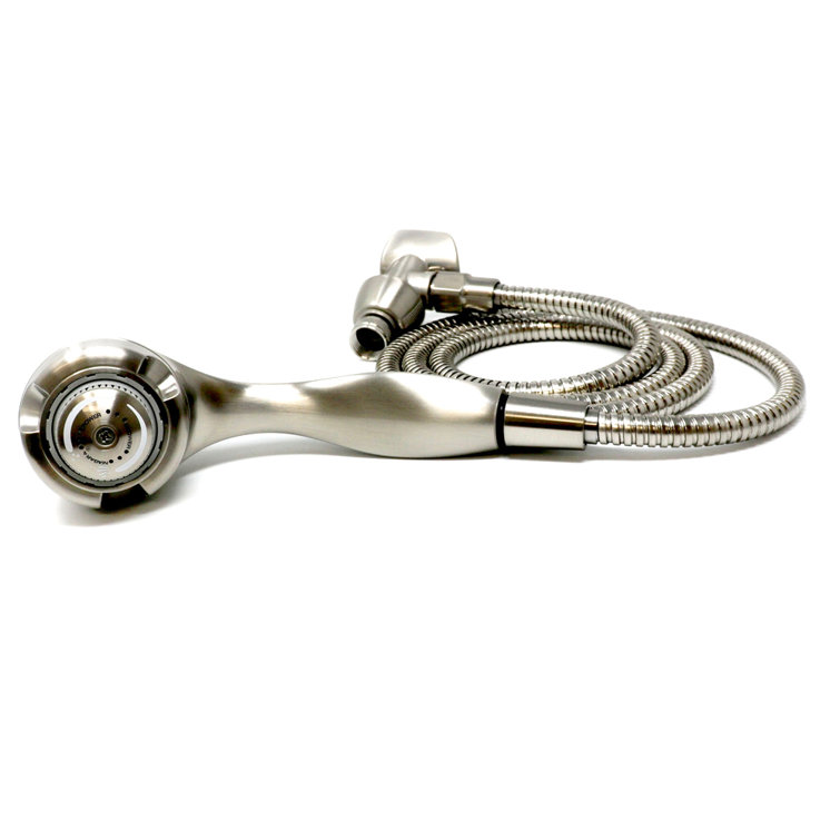 Earth Spa Brushed Nickel Handheld Shower Head with Stainless Steel Hose