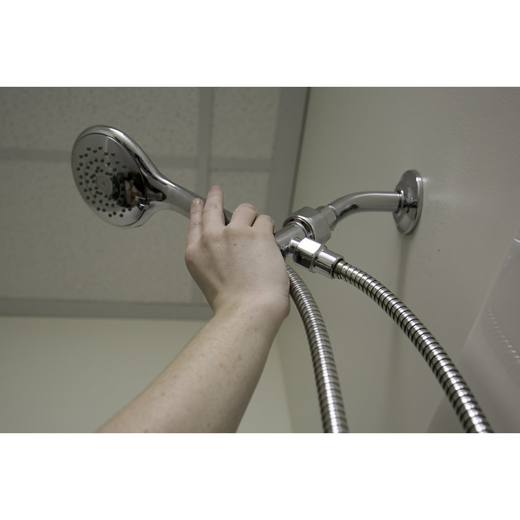 HealthGuard Chrome Handheld Shower Head with Adjustable Spray