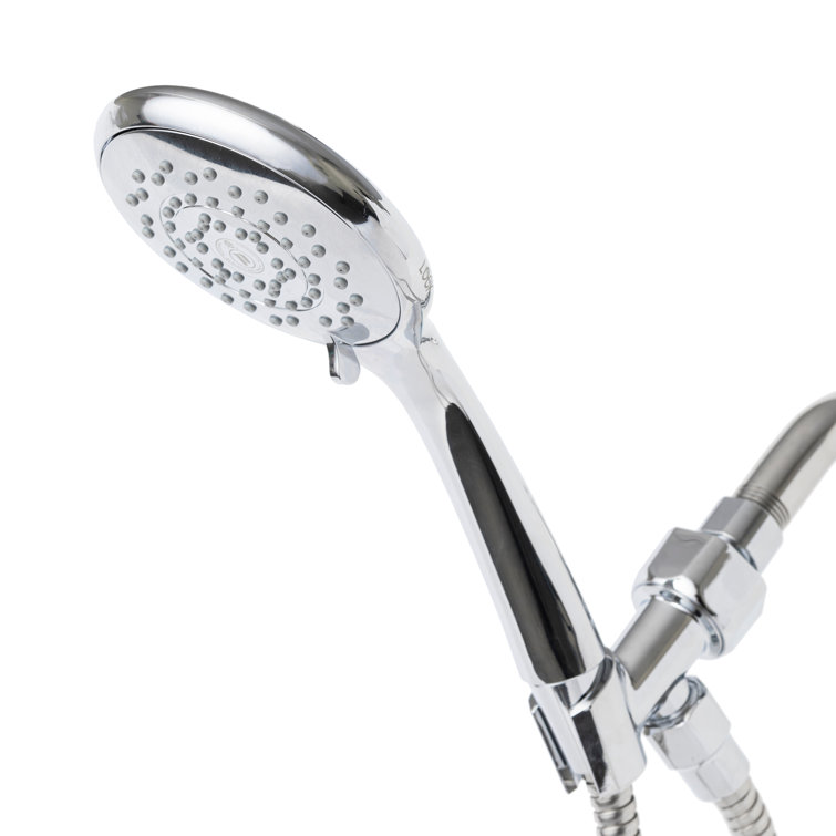 HealthGuard Chrome Handheld Shower Head with Adjustable Spray