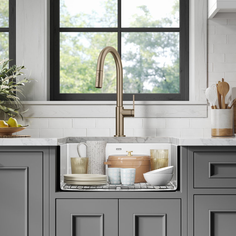 White Porcelain Enameled Cast Iron Single Bowl Undermount Sink
