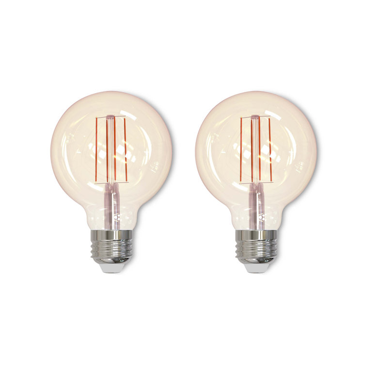 Amber Antique G25 LED Dimmable Light Bulb, 40 Watt Equivalent