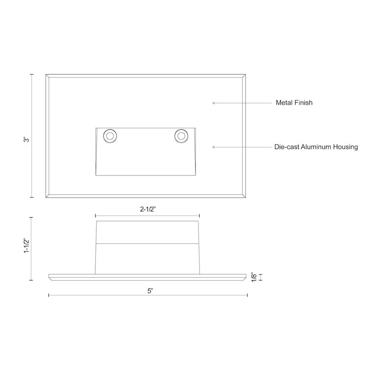Sonic Dimmable Brushed Nickel LED Recessed Step Light