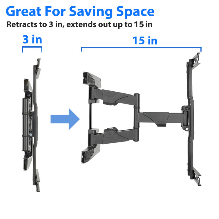 Universal Heavy-Duty Steel Full-Motion TV Wall Mount 42"-70"