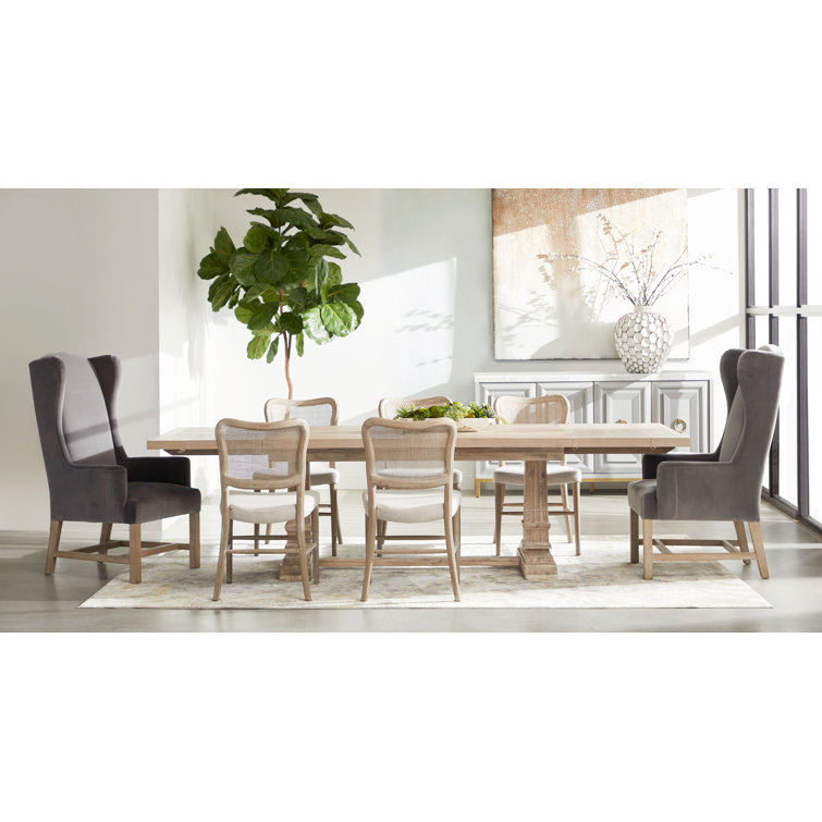 Traditions Natural Gray Acacia Extendable Dining Table