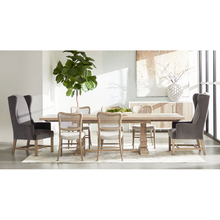 Traditions Natural Gray Acacia Extendable Dining Table