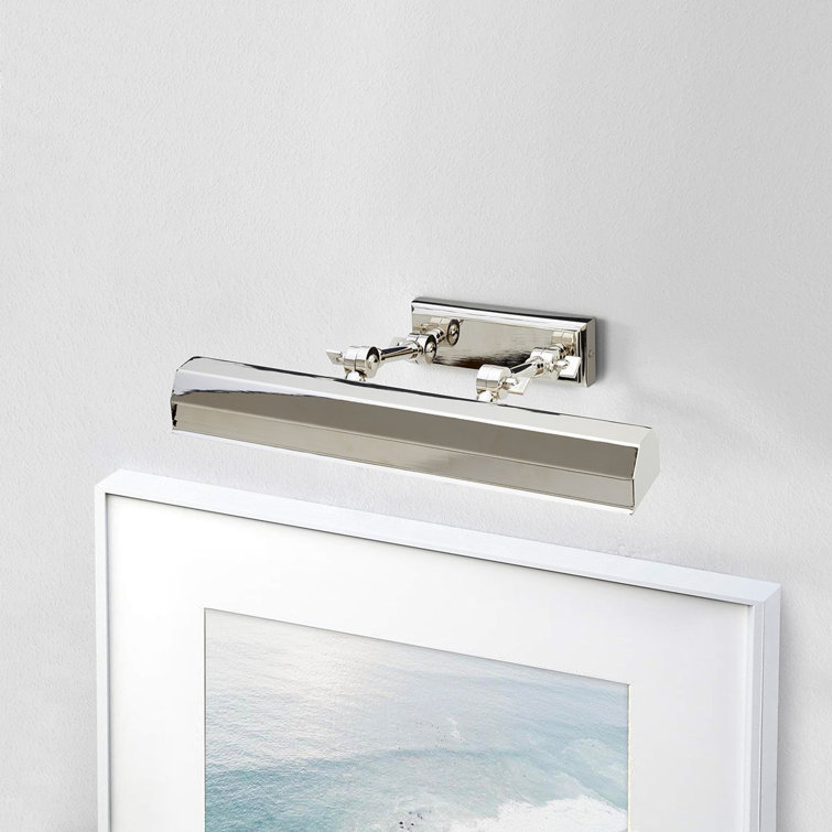 Polished Nickel Adjustable Dimmable 16" Picture Light