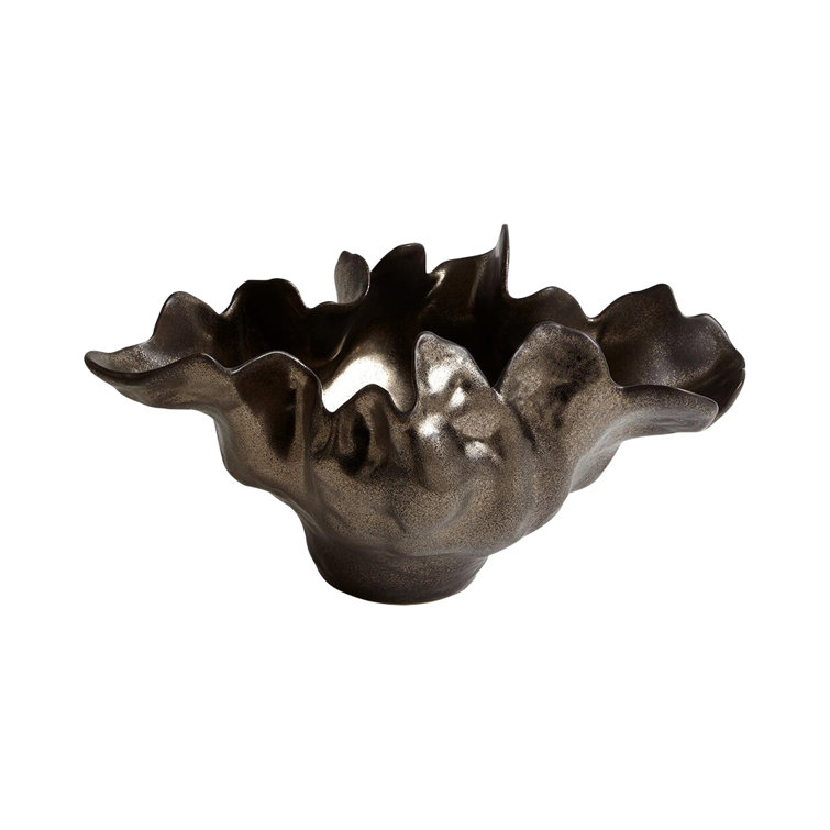 Medium Bronze Handcrafted Ceramic Decorative Bowl