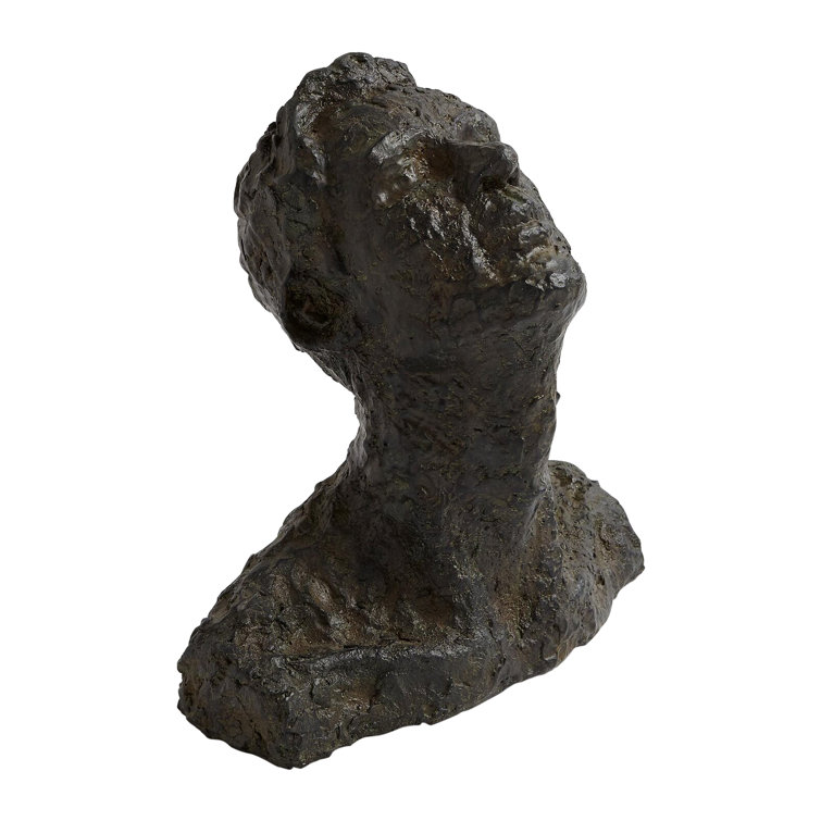 Contemporary Gazing Sculpture in Dark Bronze Verdi Finish
