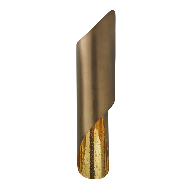 Curl Antique Brass and Bronze Dimmable Wall Sconce