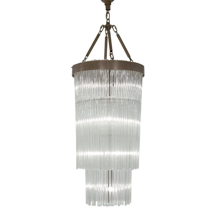 Rainfall Canopy 8-Light Brass & Bronze Chandelier