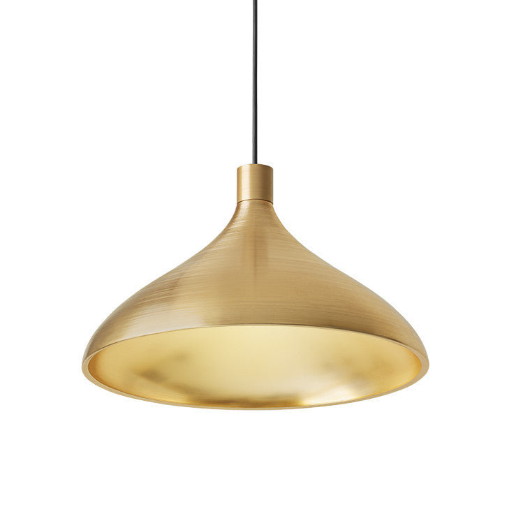 Swell Brass Interior 1-Light LED Dome Pendant - Indoor/Outdoor
