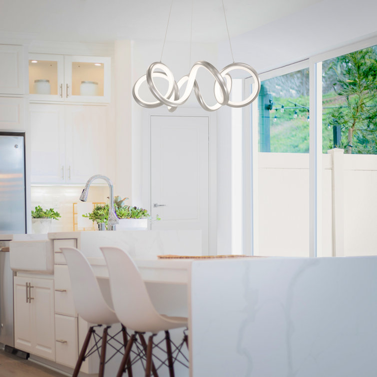 Mamba Black Scrollwork LED Pendant for Indoor/Outdoor Use