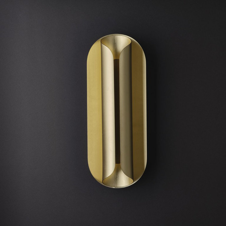 Julie Fuillet Gold Aluminum Dimmable LED Wall Sconce