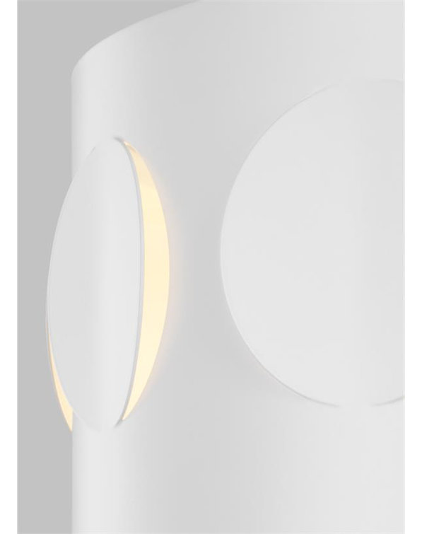 Large Matte White Glass Drum Pendant Light