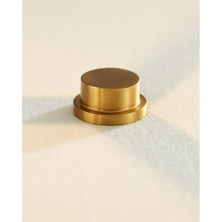 Dottie 22'' White Linen Perforated Table Lamp in Burnished Brass