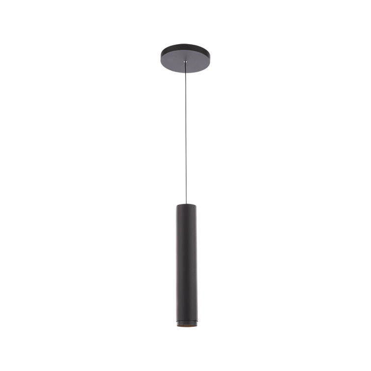 Silo Slim Black Aluminum LED Pendant Light with Adjustable Beam