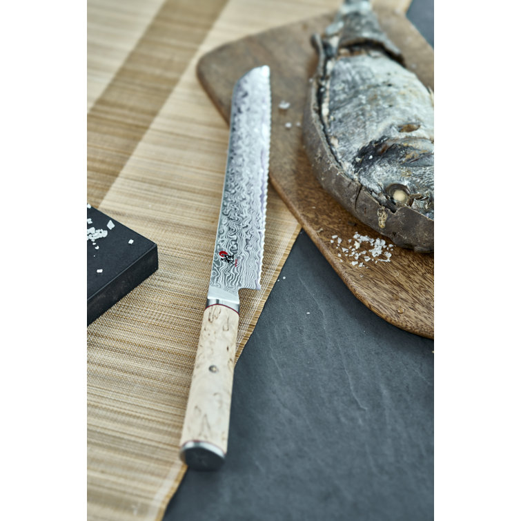 Miyabi 9-inch Multi-Colored Wood Handle Bread Knife