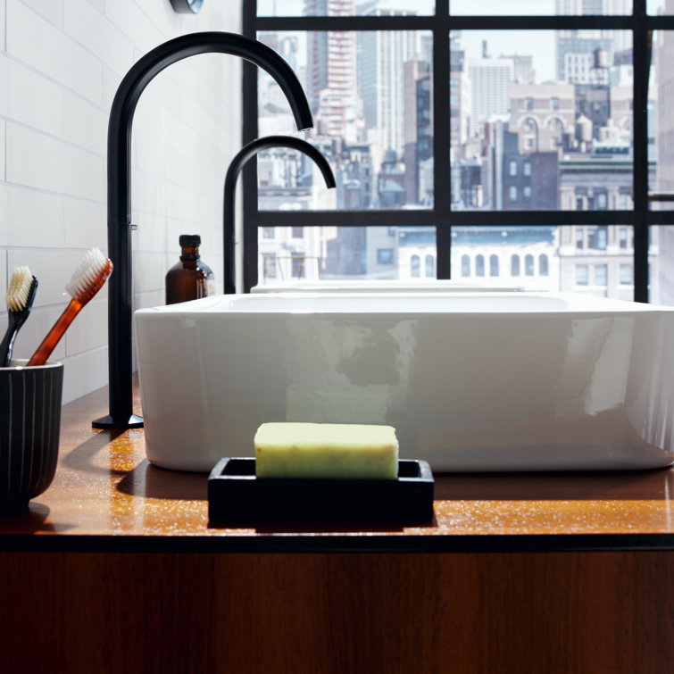 Brushed Gold Optic Modern Wall Mount Soap Dish