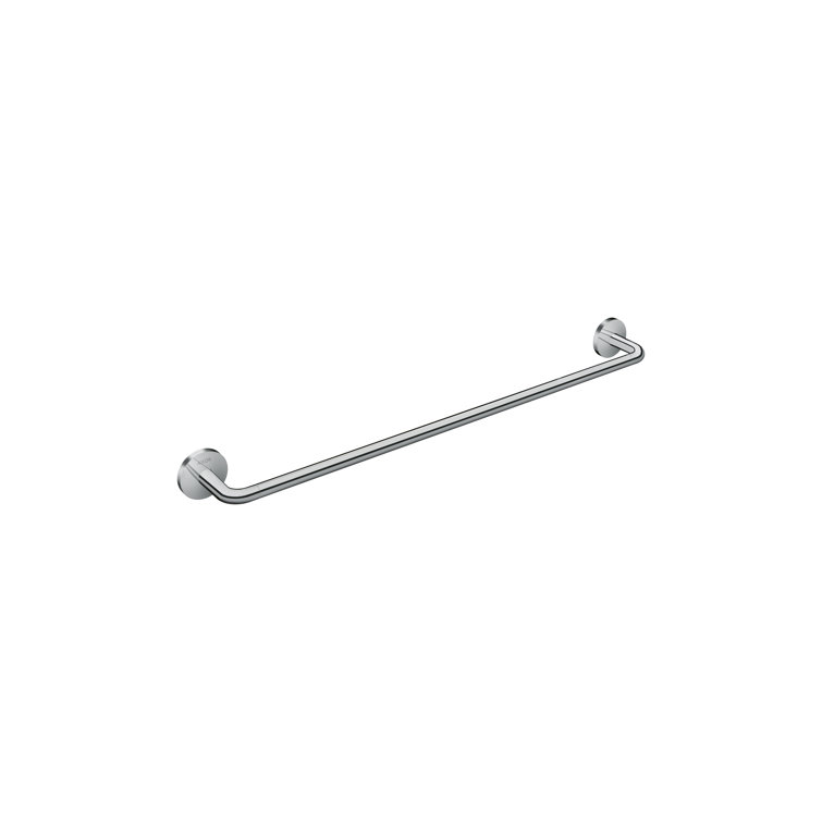 Universal Circular Chrome 26-inch Wall Mounted Towel Bar
