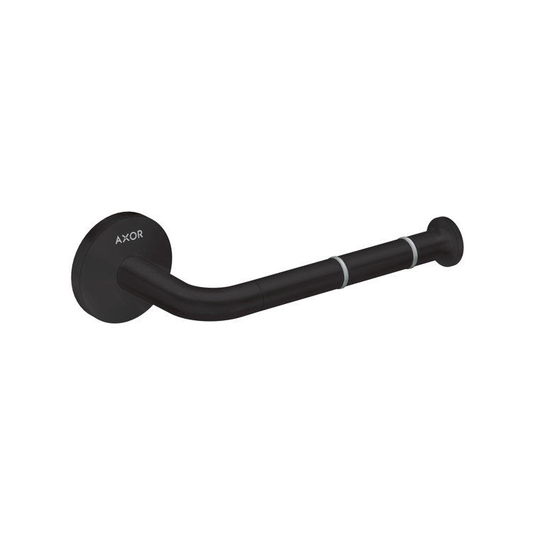 Matte Black Modern Wall Mounted Toilet Paper Holder