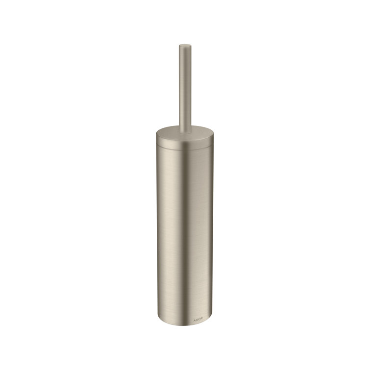 Brushed Nickel Modern Wall-Mounted Toilet Brush Holder