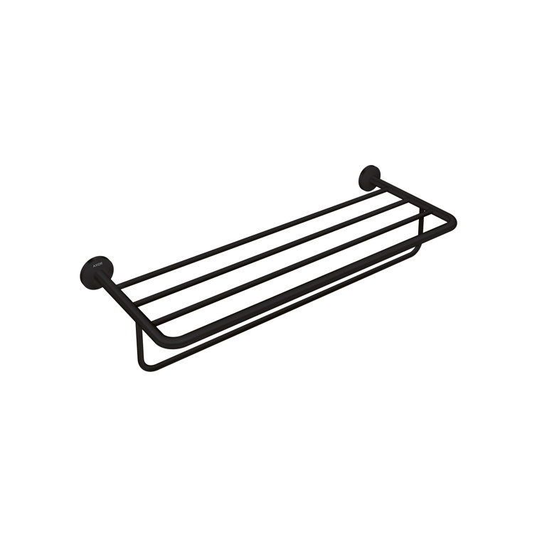 Matte Black Modern Wall Mounted Towel Rack with 5 Bars