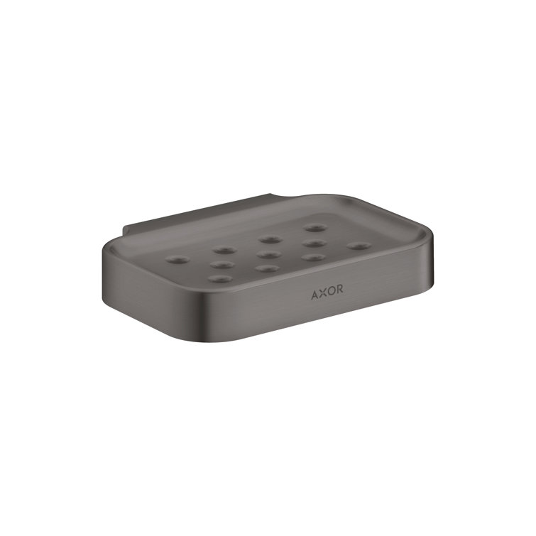 Brushed Black Chrome Modern Wall-Mounted Soap Dish